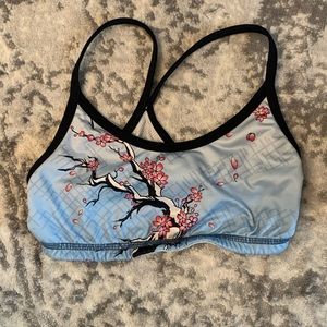 INKnBURN Women’s Cherry Blossom Sports Bra in EUC